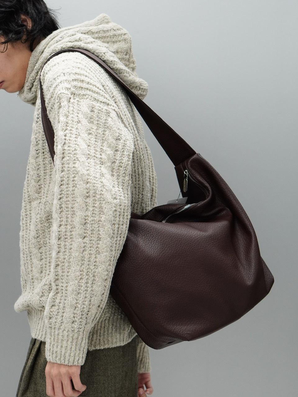 東京店WEB限定【Chikashitsu +】eco leather cross bag (2color)