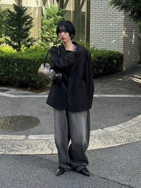 受注制【oaks】stripe design buggy pants