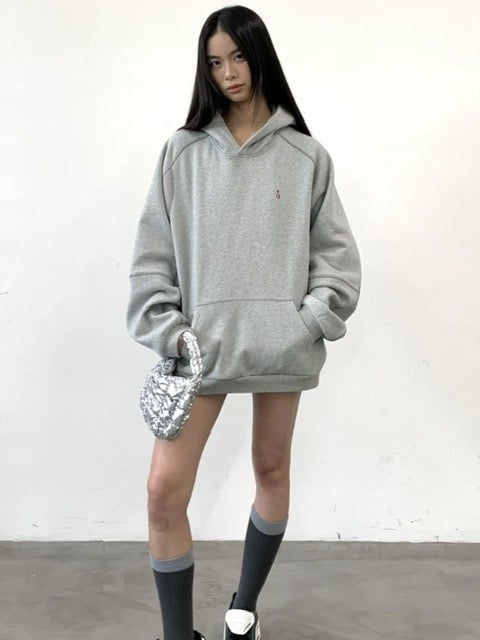 【ARCH by ROARINGWILD】Patchwork Fleece Hooded Sweatshirt