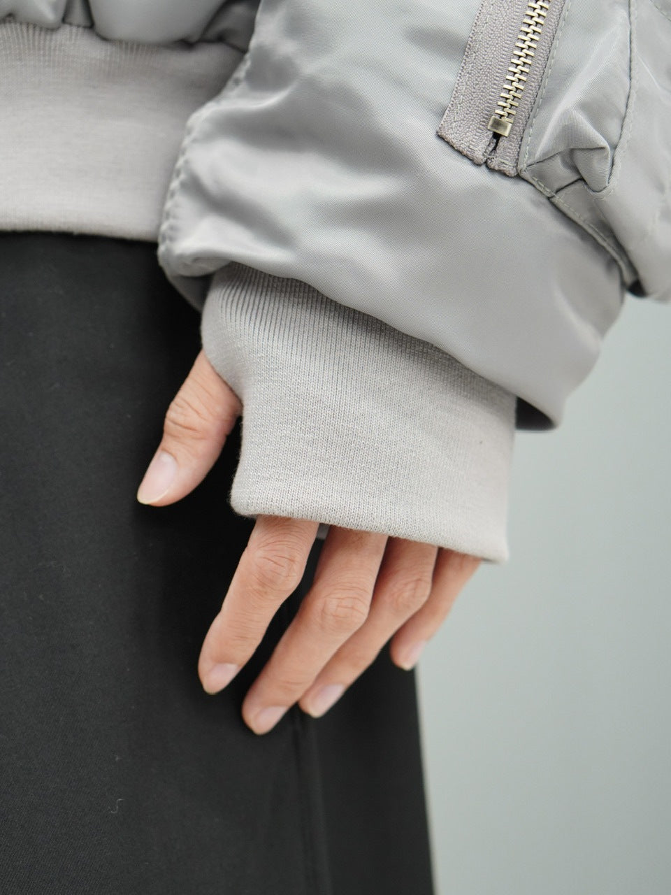 東京店WEB限定【Chikashitsu +】hooded bomber jacket (2color