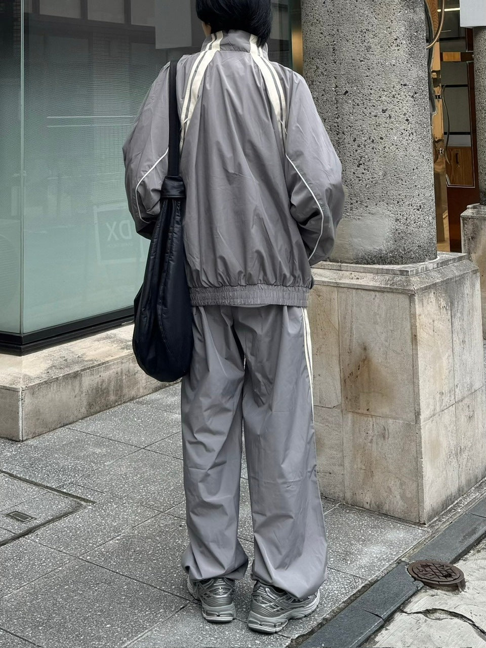 【Chikashitsu +】set up side line track pants (2color) / 【チカシツプラス】セットアップサイドライントラックパンツ