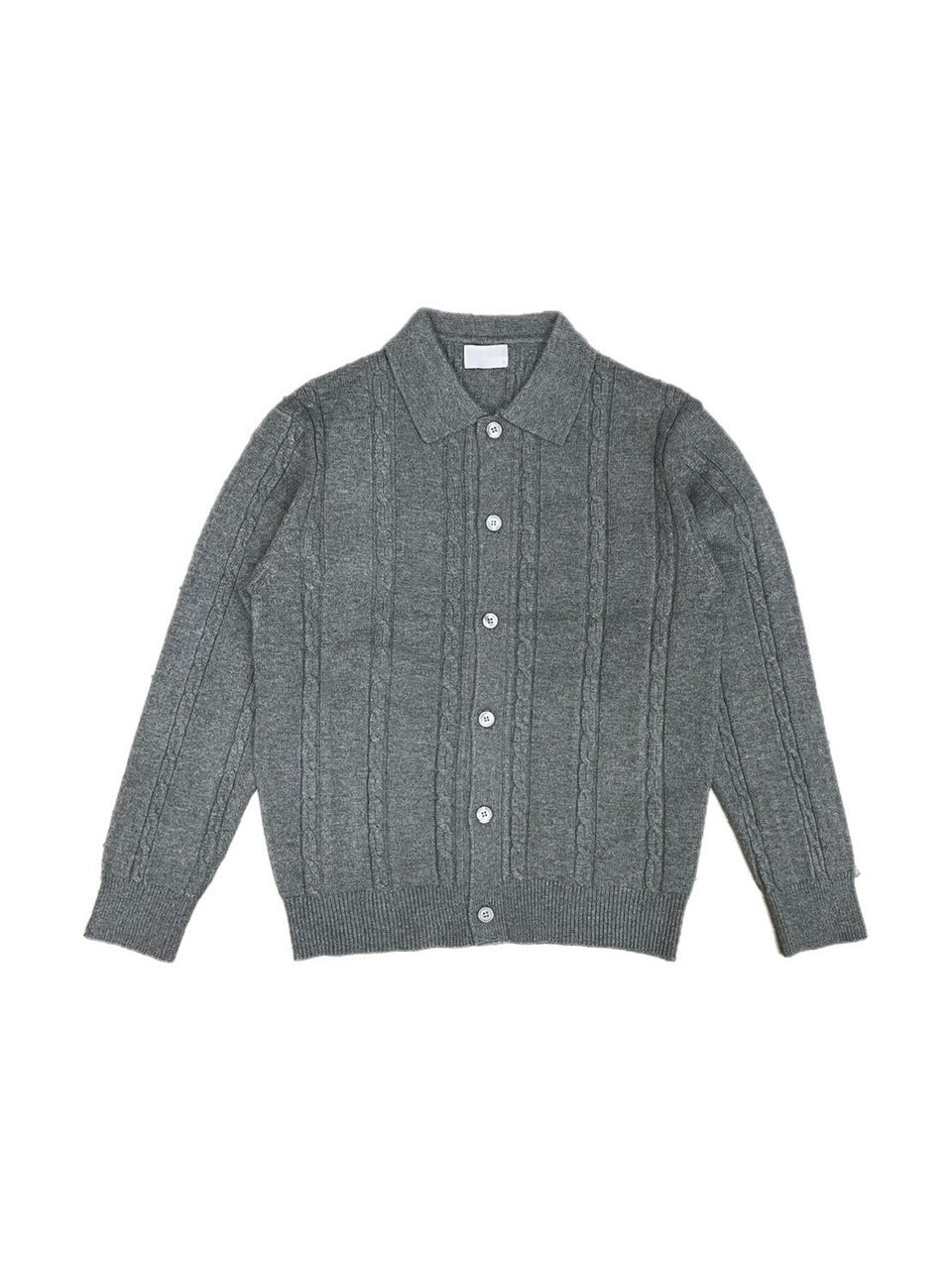 受注制【Chikashitsu +】cable lib knit cardigan (3color)