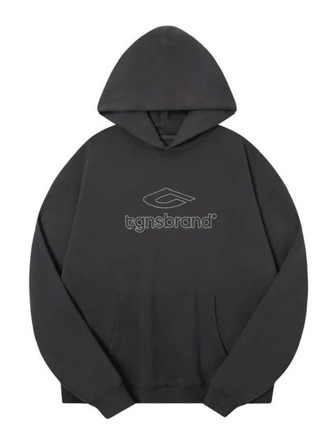 【TGNS】Line Logo Hooded Sweatshirt