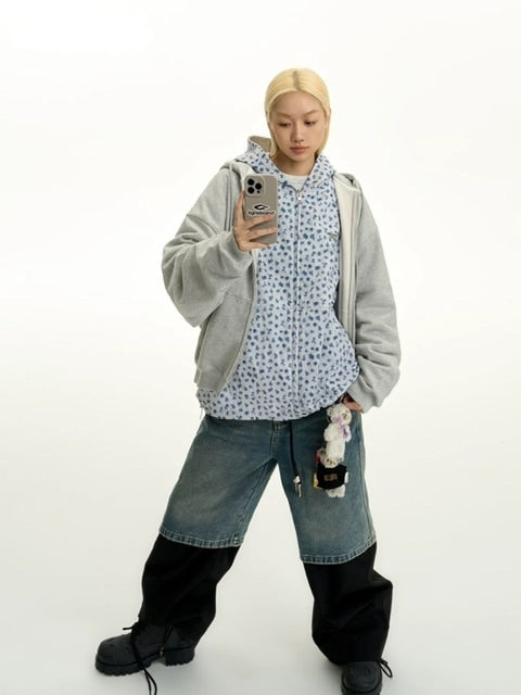 【TGNS】Set Cardigan Hooded Sweatshirt