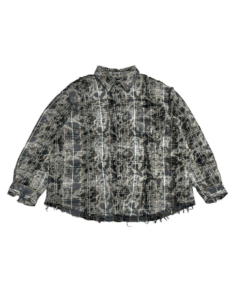 受注制【Never mind the XU】durty check shirts
