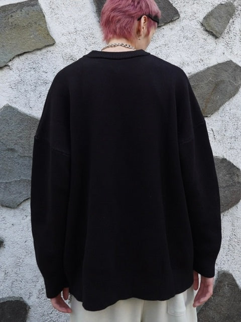 【LOVE KILLER】Total logo oversize knit