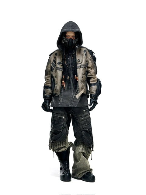 【PERSONSOUL】Sheepskin Racing Jacket