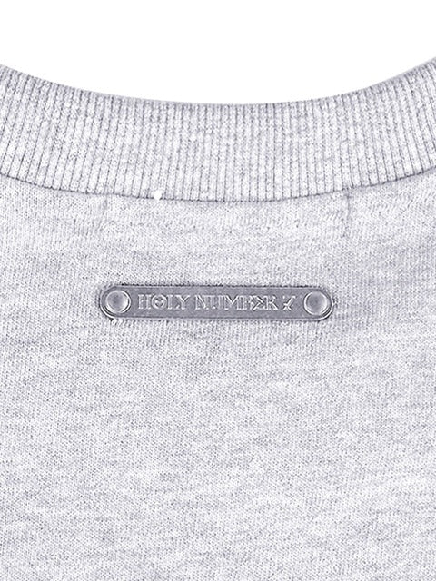 【HOLY NUMBER 7】Oversized Hip Hop fit lettering graffiti sweatshirt