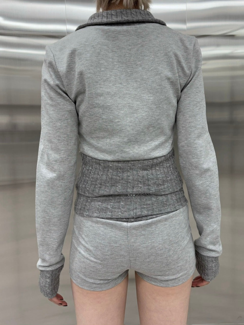 受注制【nmtc +】bi-color jacket and shorts set (3color)