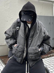 受注制【Never mind the XU】washed ma-1