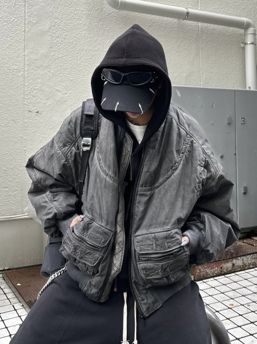 受注制【Never mind the XU】washed ma-1