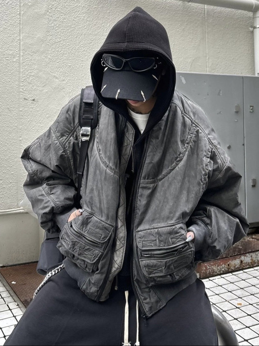 受注制【Never mind the XU】washed ma-1