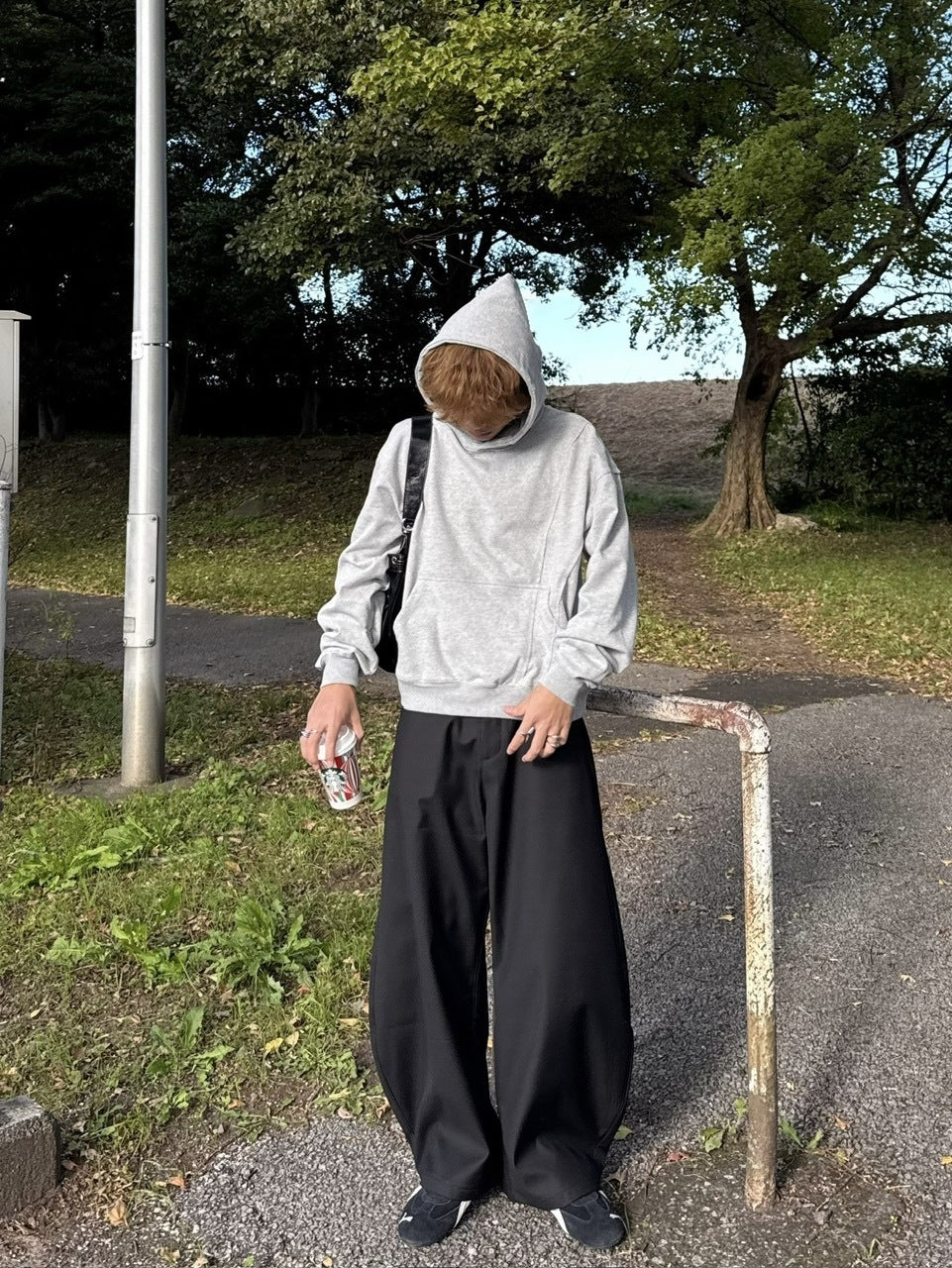 国際配送【RENOL】design cropped hoodie (2color)