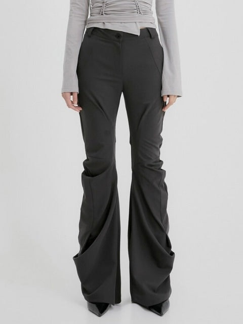 【FLAREUP】Asymmetrical Drape Pants / 【フレアアップ】アシンメトリードレープパンツ