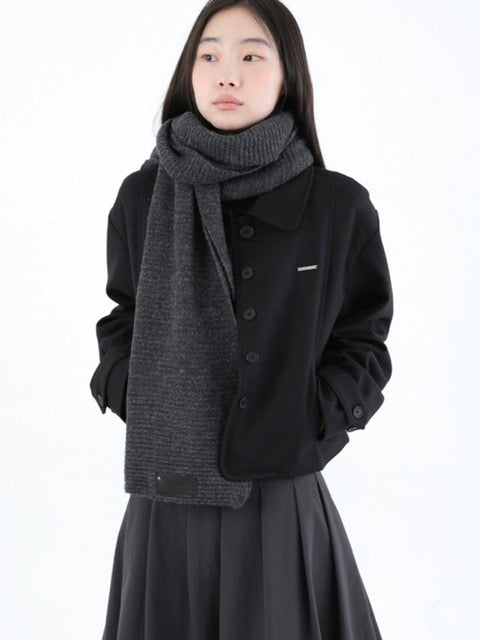 【Miseki seoul】Patch knit muffler