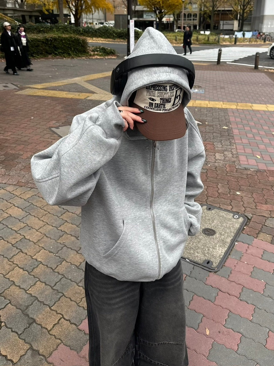 受注制【youll】double zip hoodie (2color)