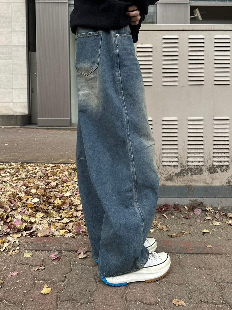 受注制【youll】pin tuck denim pants (2color)
