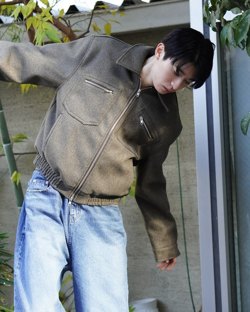 東京店WEB限定【Chikashitsu +】clear wool blouson (3color)