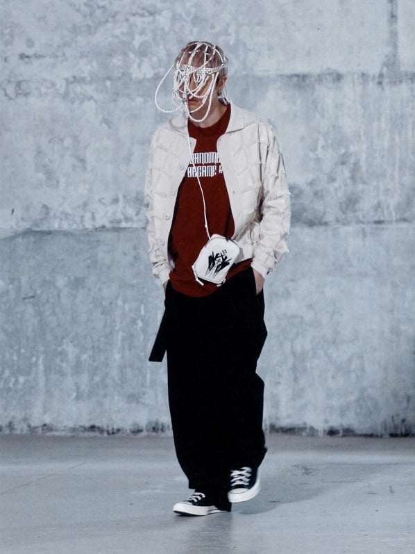 【AJOBYAJO】Fringe Check Cardigan