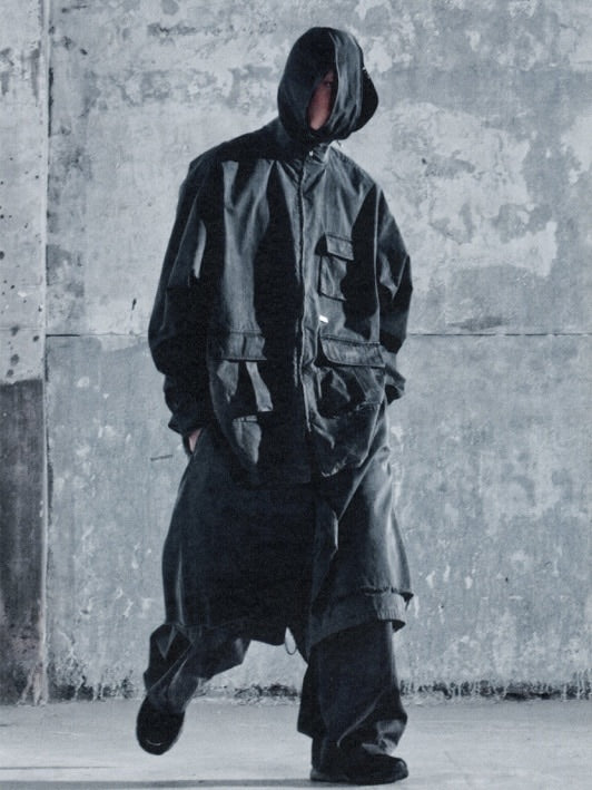 【AJOBYAJO】Washed Layered Skirt Shorts