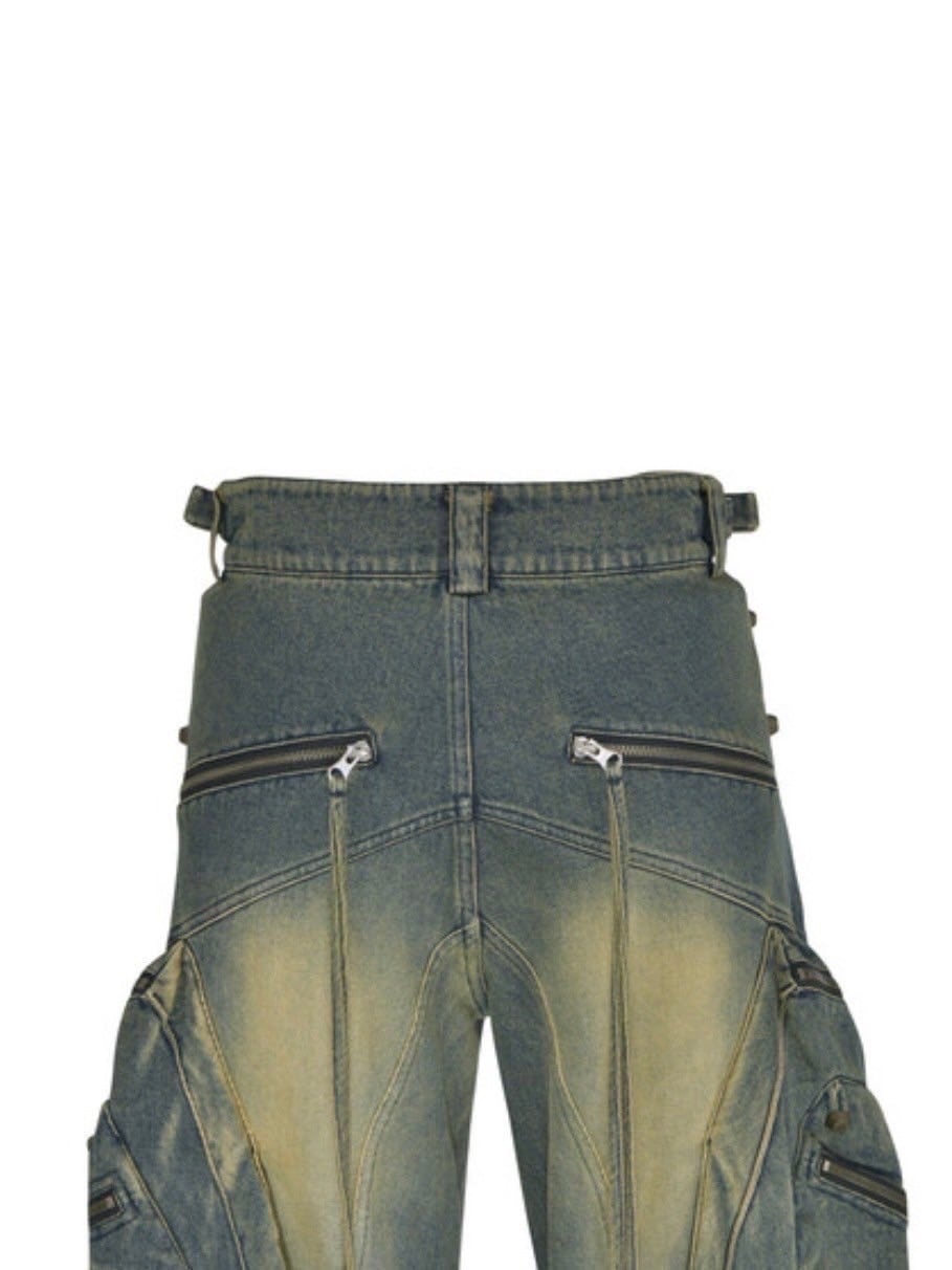 【SURGERY】oblique cargo jeans / 【サージェリー】カーゴデニムパンツ