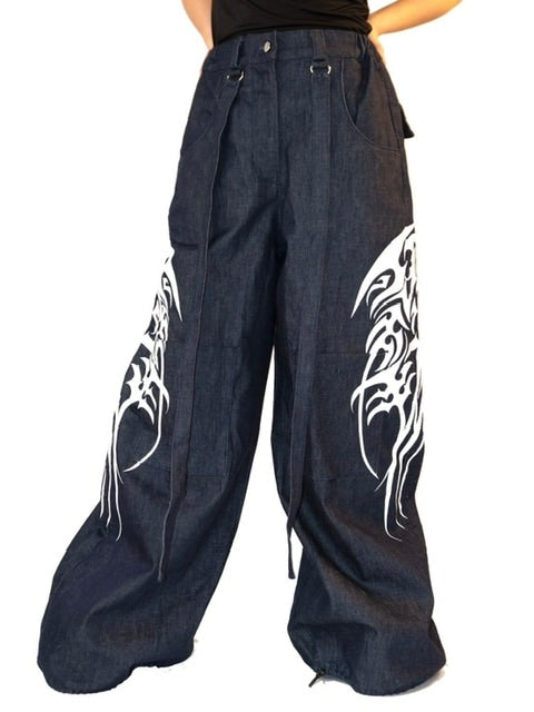 【ESQAPE】MECHA TRIBE PRINT TROUSERS