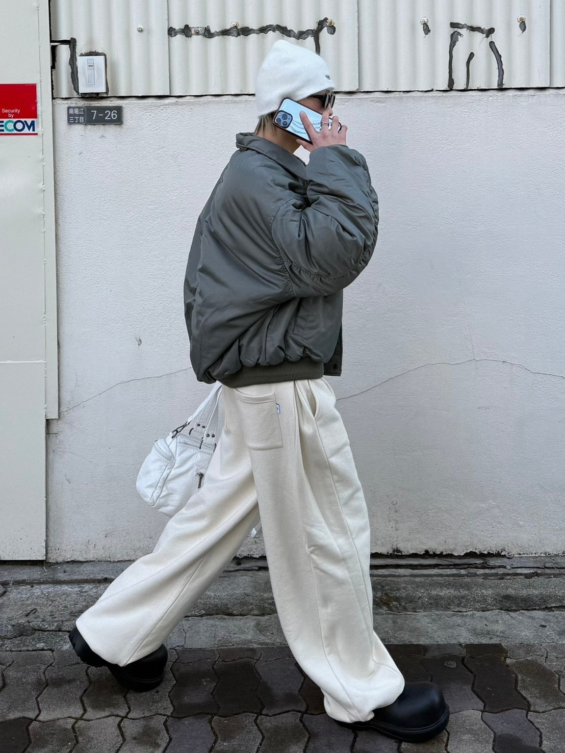 受注制【Chikashitsu +】vintage wash shoulder bag