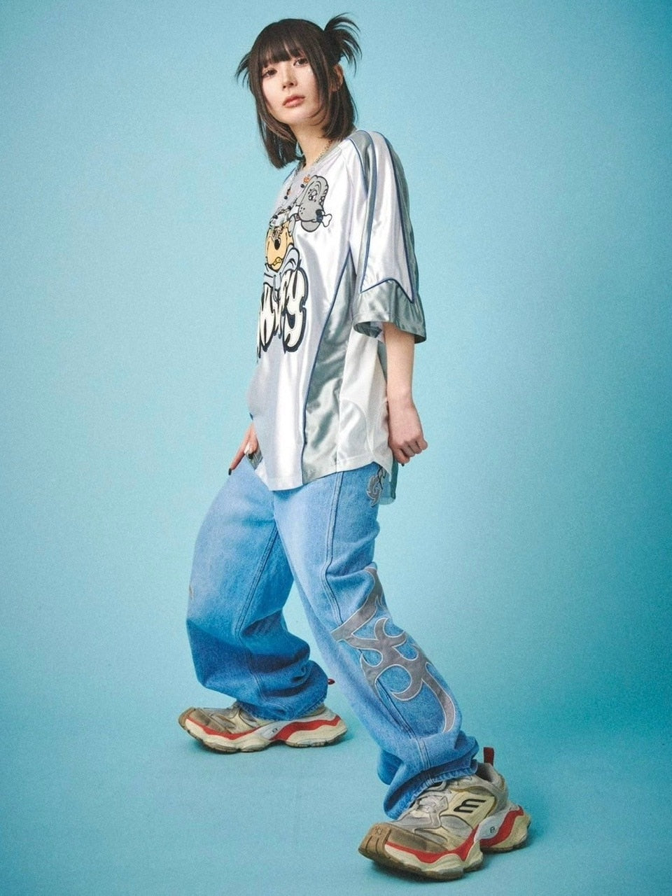 【GALFY】病みに争いしサイバーTシャツ