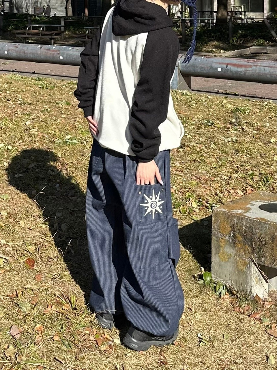 受注制【youll】stripe carpenter pants (2color)