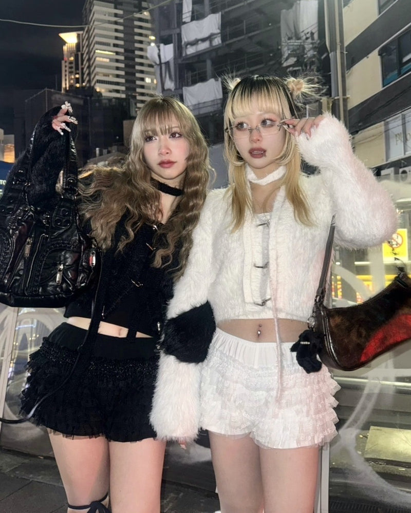 受注制【Never mind the XU】tie set knit cardigan (3color) / 【ネバーマインドザエックスユー】ネクタイセットニット長袖カーディガン