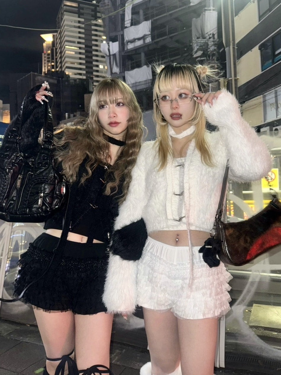 受注制【Never mind the XU】tie set knit cardigan (3color) / 【ネバーマインドザエックスユー】ネクタイセットニット長袖カーディガン