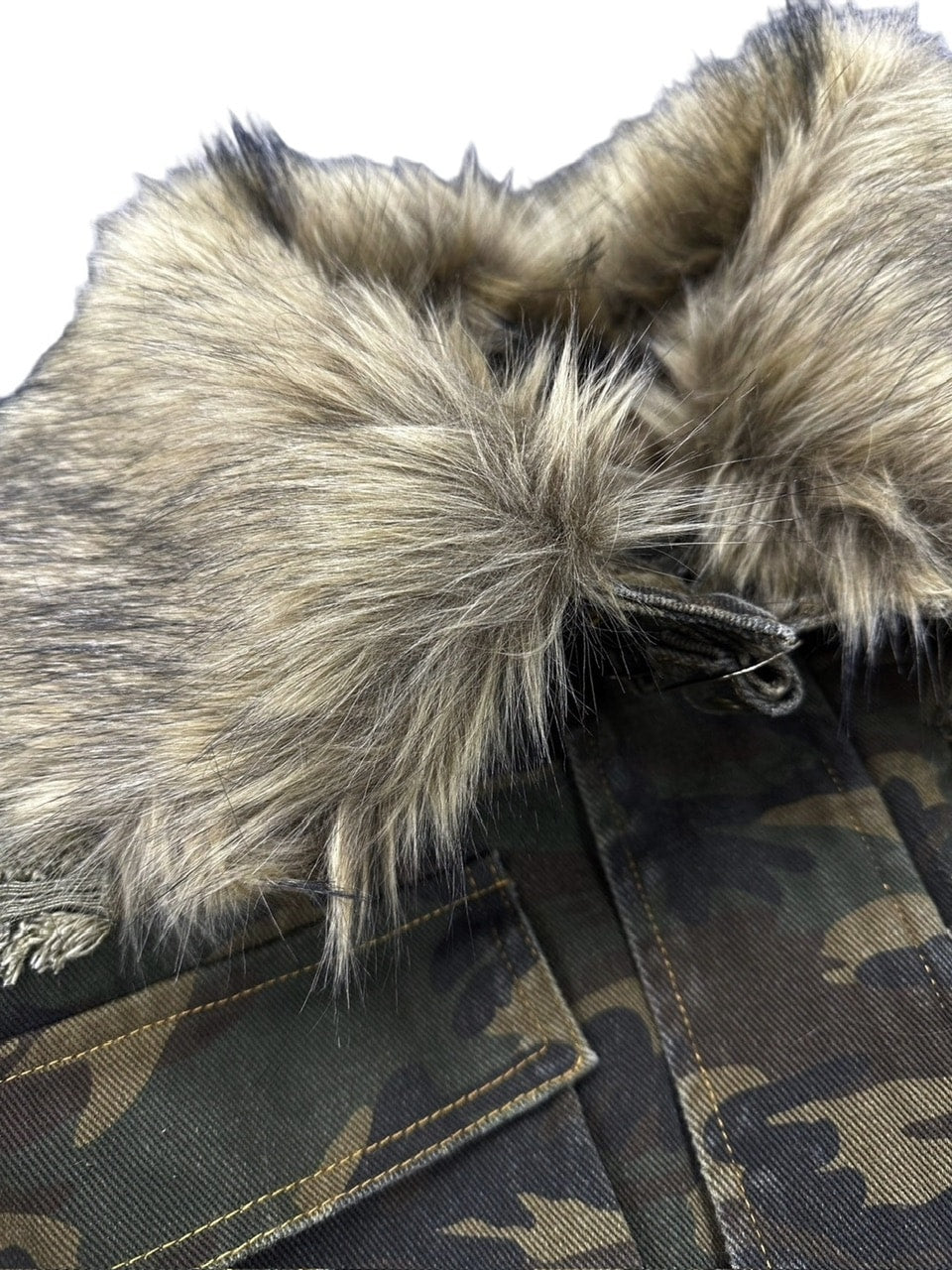 受注制【Never mind the XU】damage military jacket