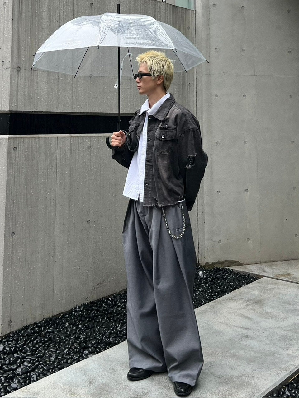 大阪店WEB限定受注制【Chikashitsu +】double tuck balloon slacks (2color)