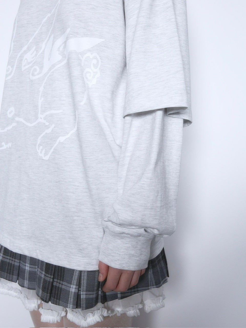 【TUOMIO】BUNNY LAYERED LONG SLEEVES
