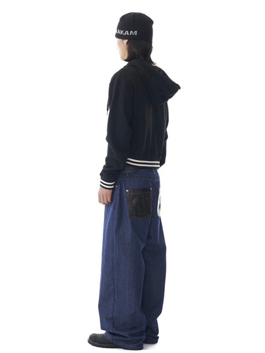 【AAKAM】Cracked Sun Zip-Up Hoodie