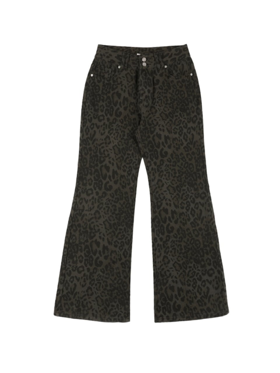 【FANCY CLUB】LEOPARD BOOTCUT PANTS
