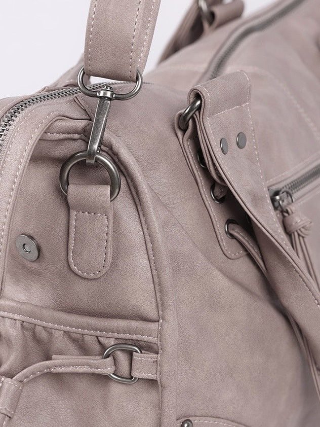 【FANCY CLUB】BELTED WASHING LEATHER BAG / 【ファンシークラブ】ベルトウォッシングレザーショルダーバッグ