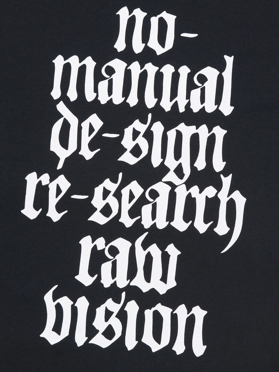 【NOMANUAL】RAW VISION T-SHIRT