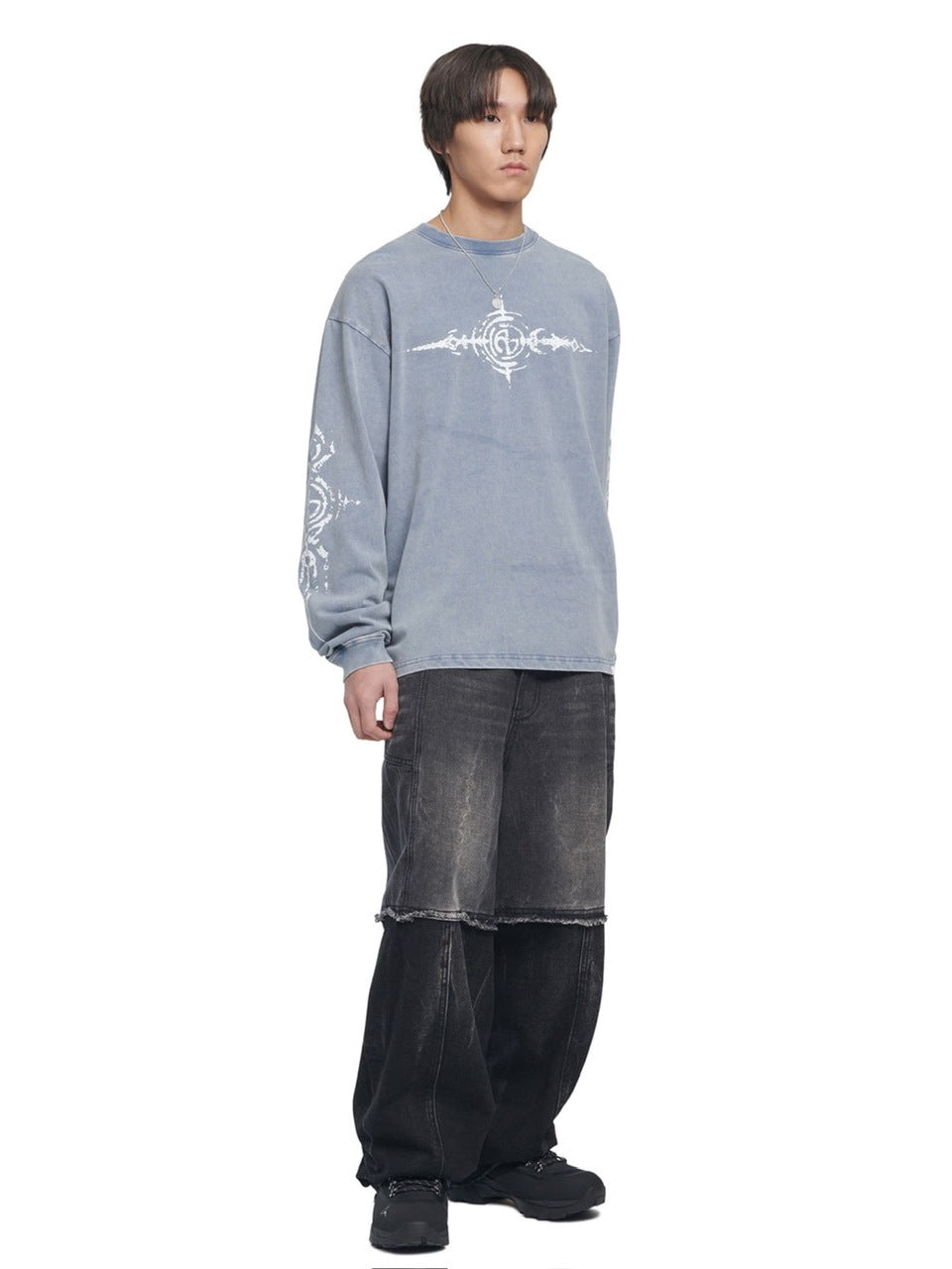 【NOMANUAL】S.G WASHED LONG SLEEVE TEE