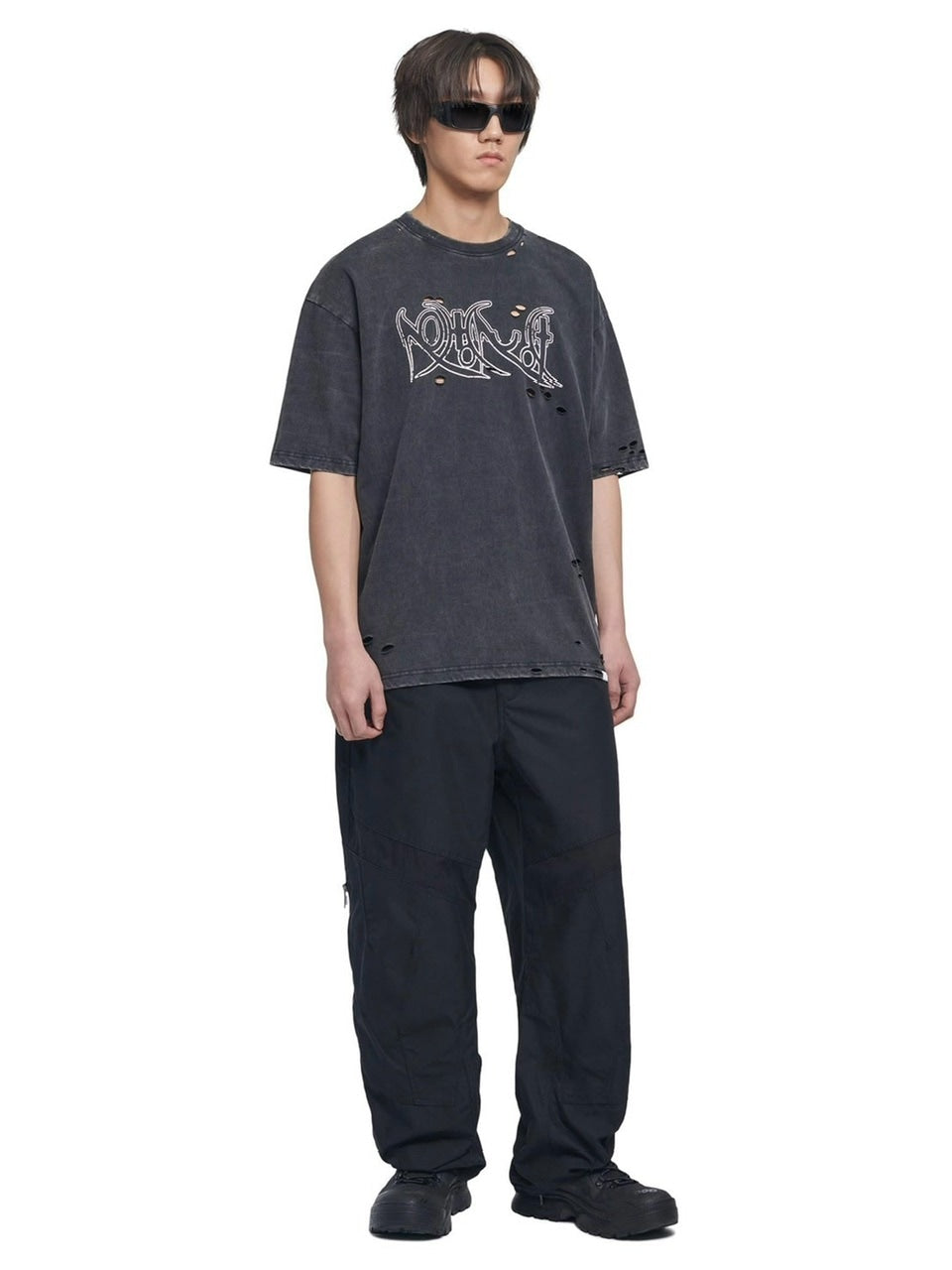 【NOMANUAL】ECDYSIS DAMAGED T-SHIRT