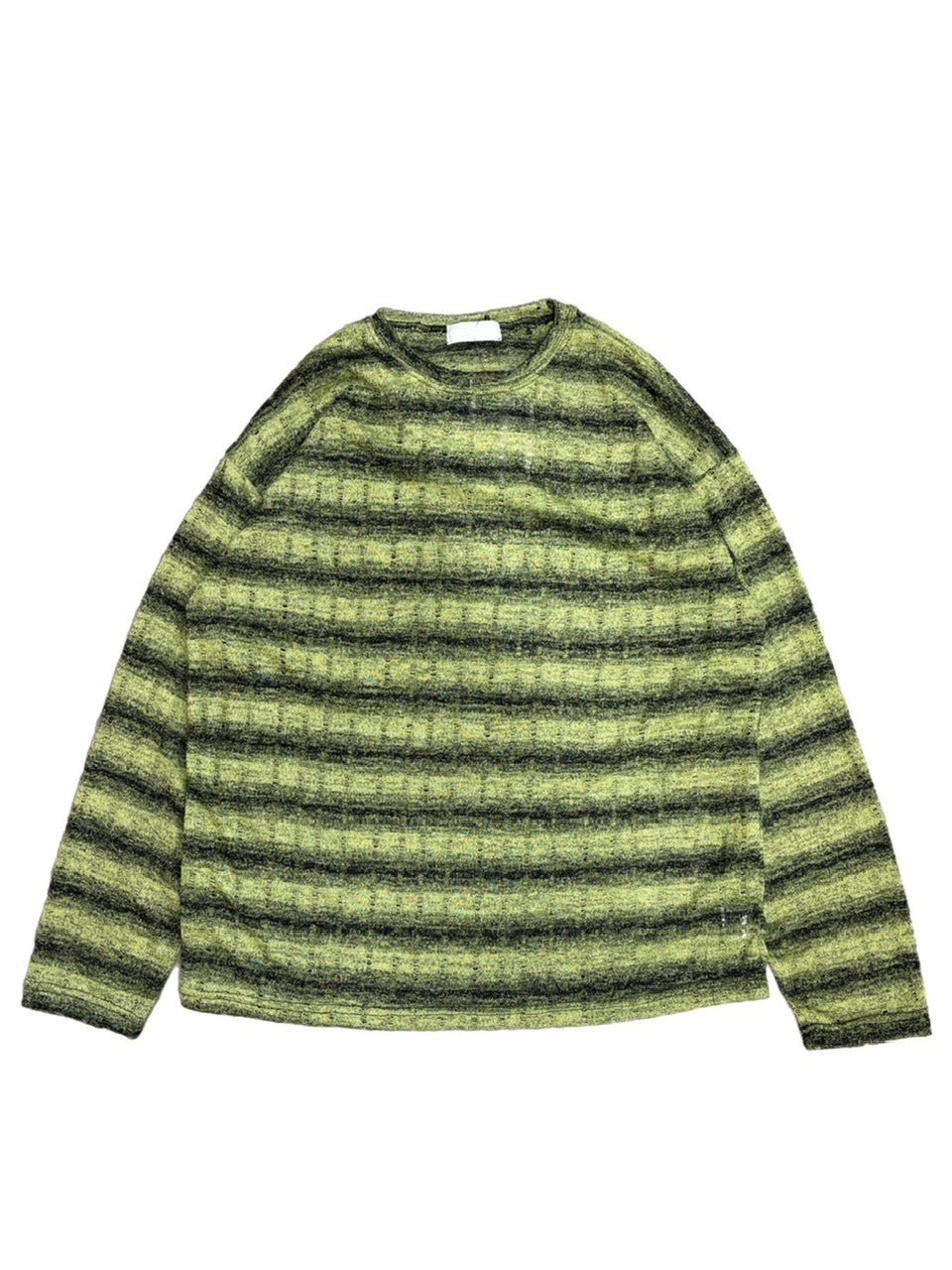 【Chikashitsu +】gradation border knit (5color) / 【チカシツプラス】グラデーションボーダー長袖ニット