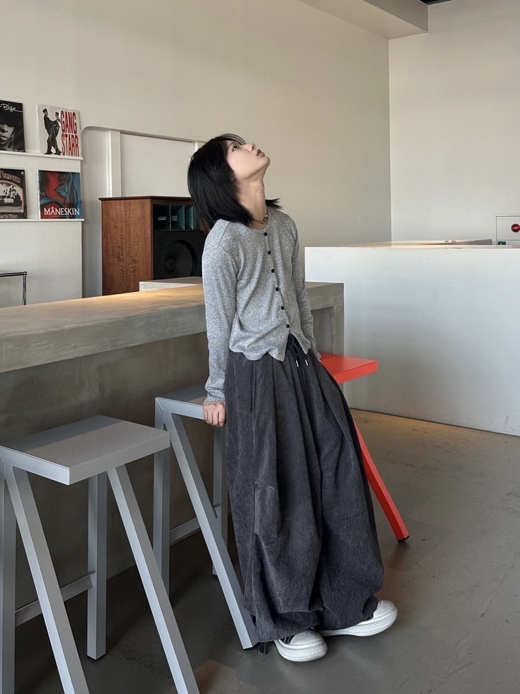 受注制【LUV CODE】pin tuck balloon pants (2color)