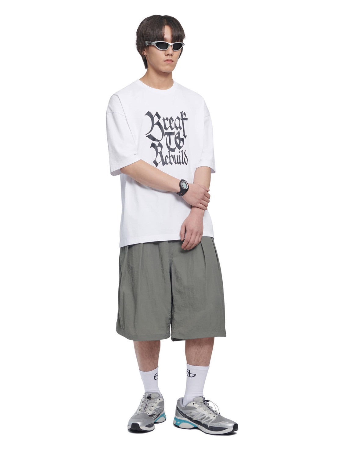 【NOMANUAL】SHADE BELTED SHORTS
