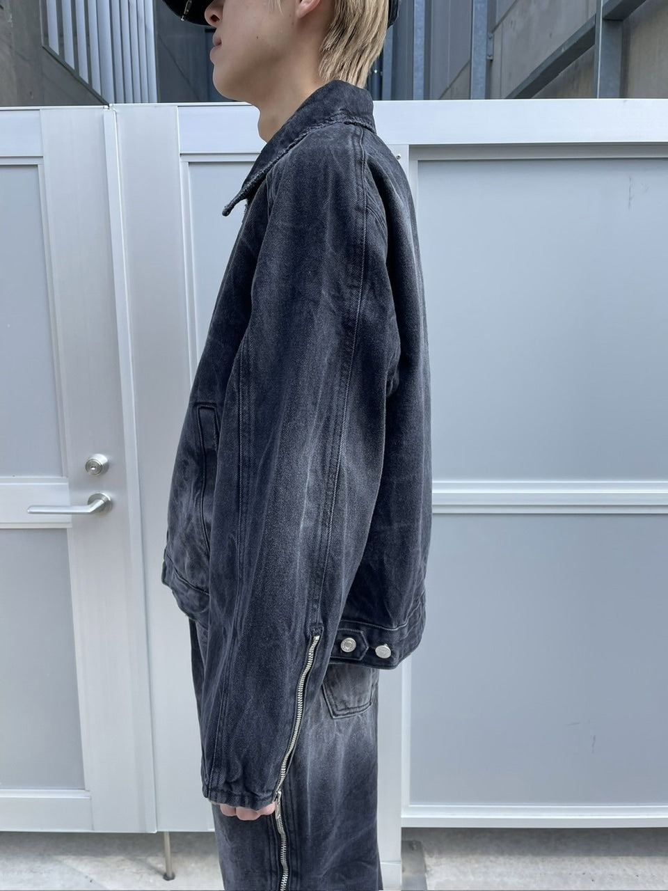 受注制【nmtc +】side zip denim jacket