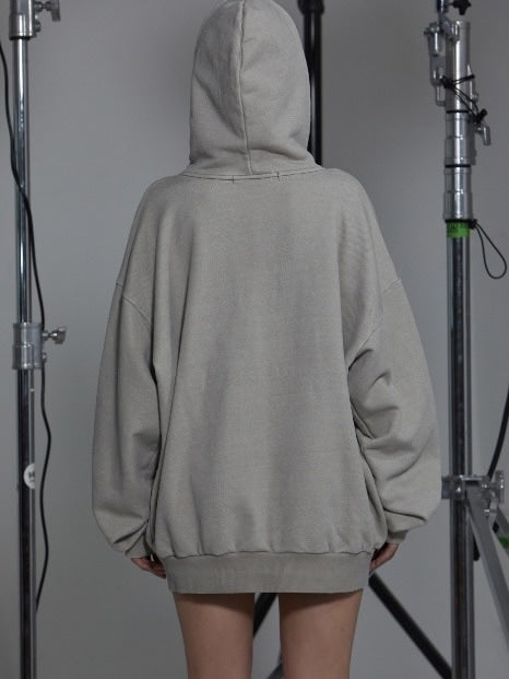 【GATELESS】VINTAGE LAYERED ZIP-UP HOODIE