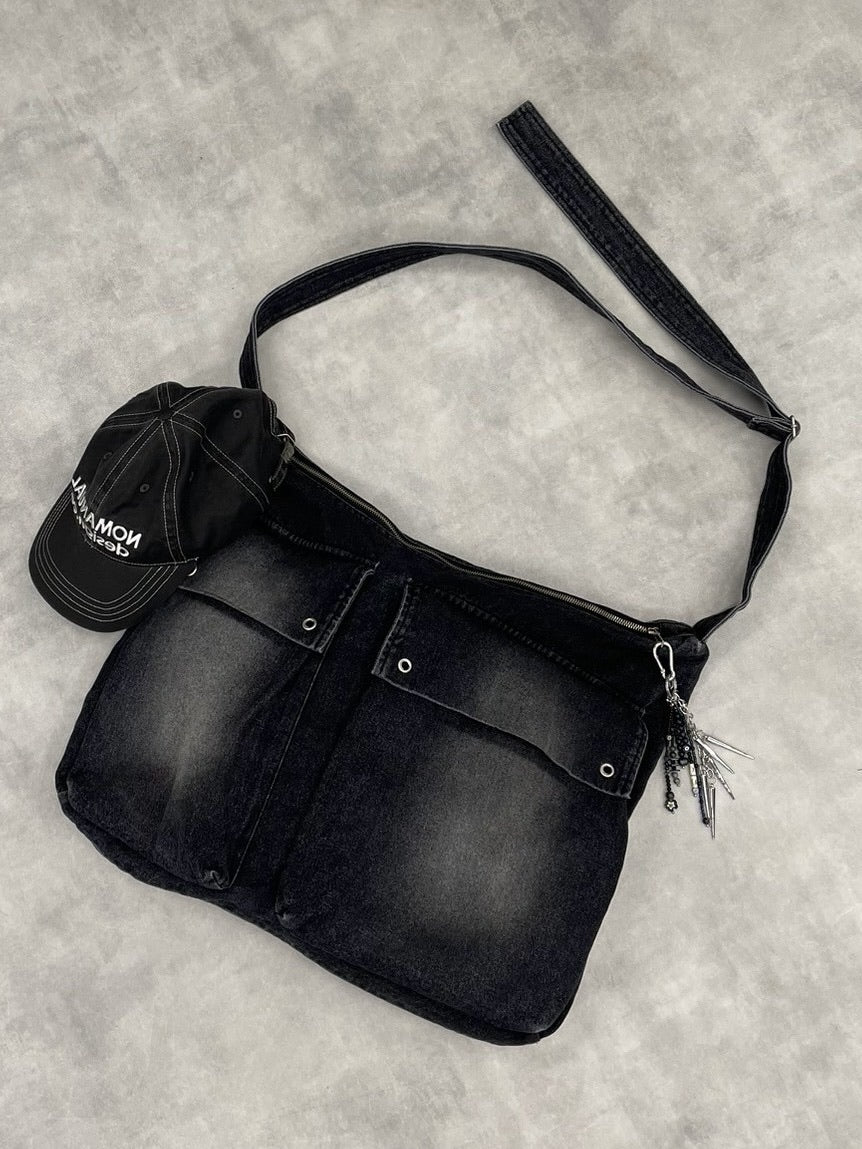 受注制【nmtc +】pocket denim shoulder bag