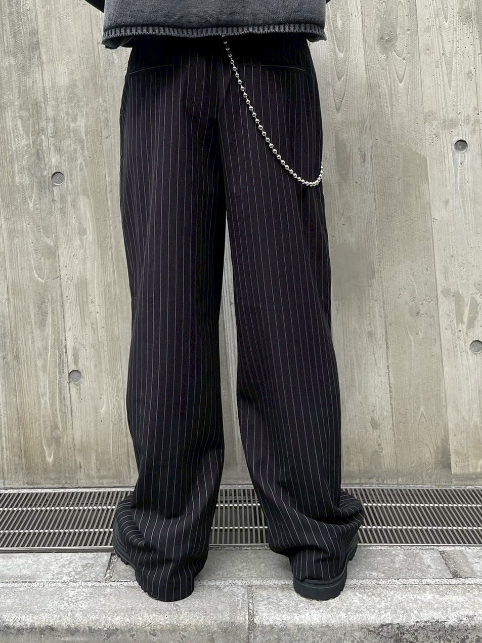 受注制【nmtc +】stripe slacks (2color)