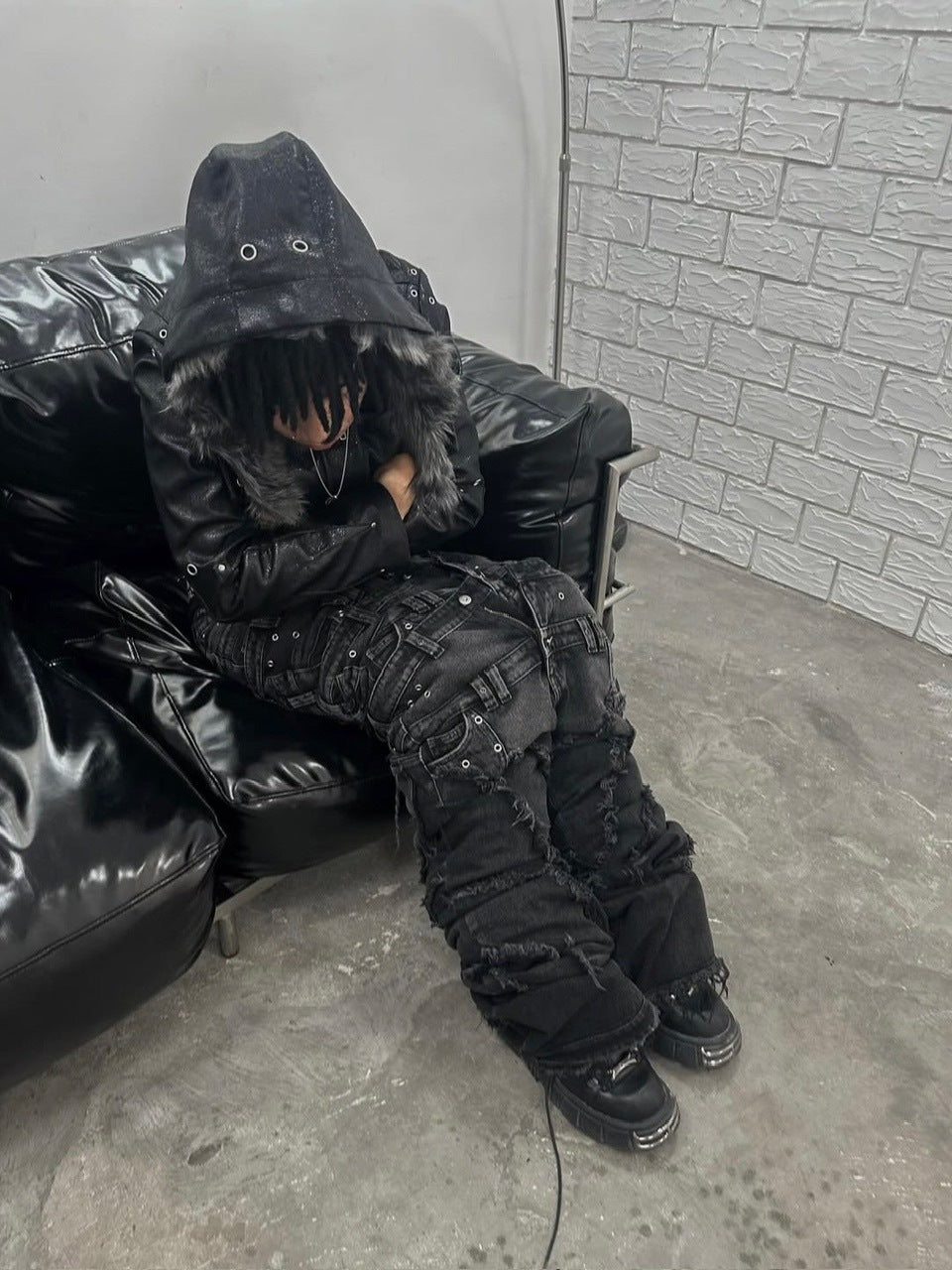 【Cozy world Wide】00 KNIGHT CLUB BAGGY FLARE JEANS