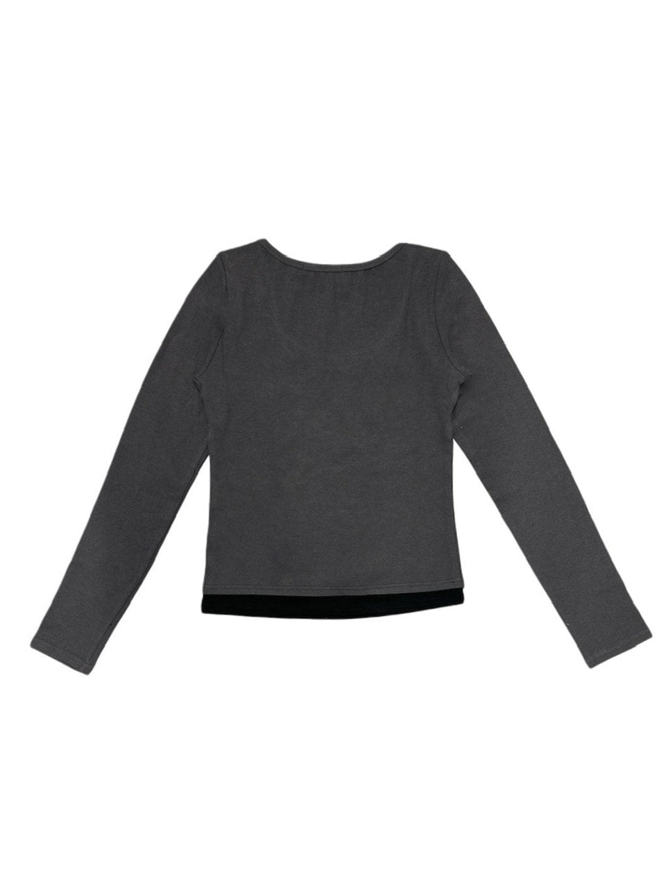 Never mind the XU】tie set cross wing long sleeve tee (3color