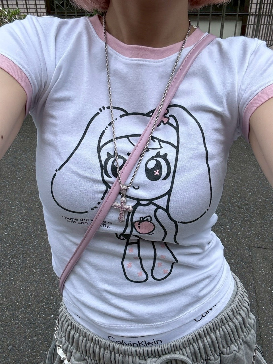 受注制【nmtc +】zirconia cross necklace (2color)